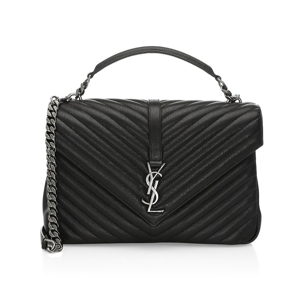 Saint Laurent Collège Matelassé Leather Bag